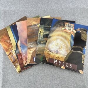 NEST Animated Bible Stories Activity Books Lot 6 Moses Esther David and Goliath